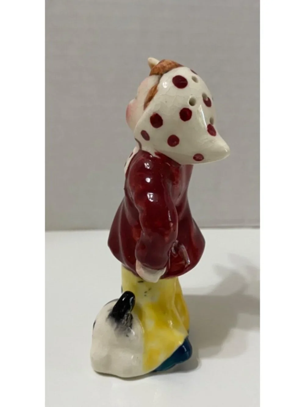 Vtg Girl & Puppy US Mailbox Salt & Pepper Shaker Set Japan
